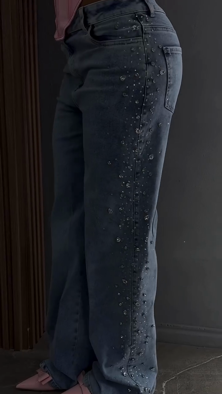 Embellished Flared Jeans