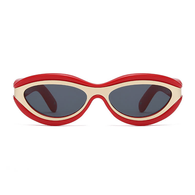 Spykay™ SG60734 Leopard Print Cat Eye Frame Retro Sunglasses