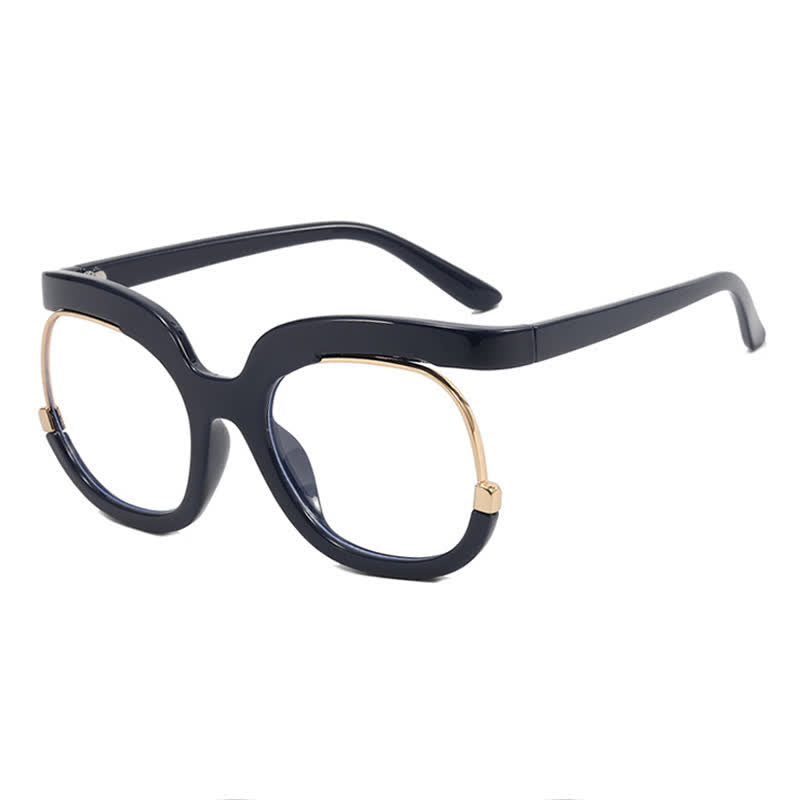 Spykay™ EG26670 Anti-blue Light Round Frames Owl Oversized Eyeglasses