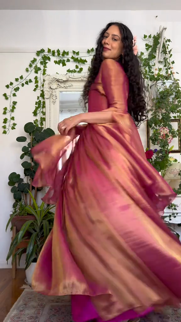 Renaissance - Inspired Pink Satin Gown