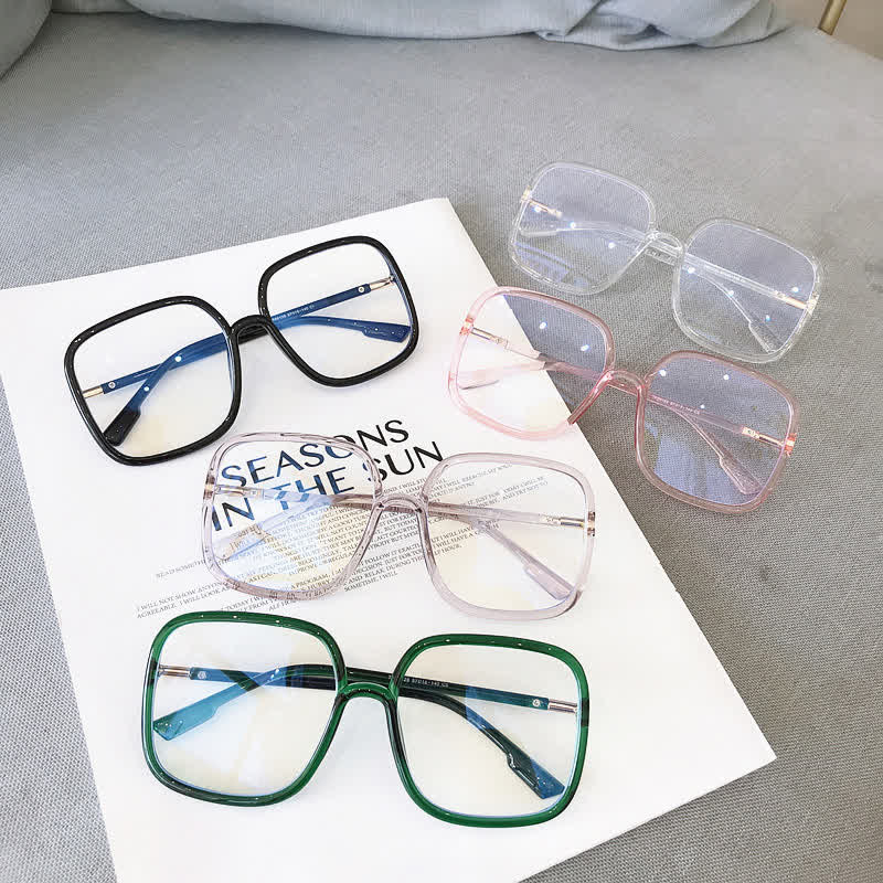 Spykay™ EG26770 Square Frame Classic Oversized Anti-blue Light Glasses