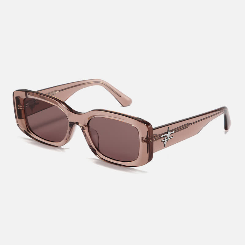 Spykay™ SG60786 Rectangle Frame Star Temples Sunglasses with Nylon Lenses