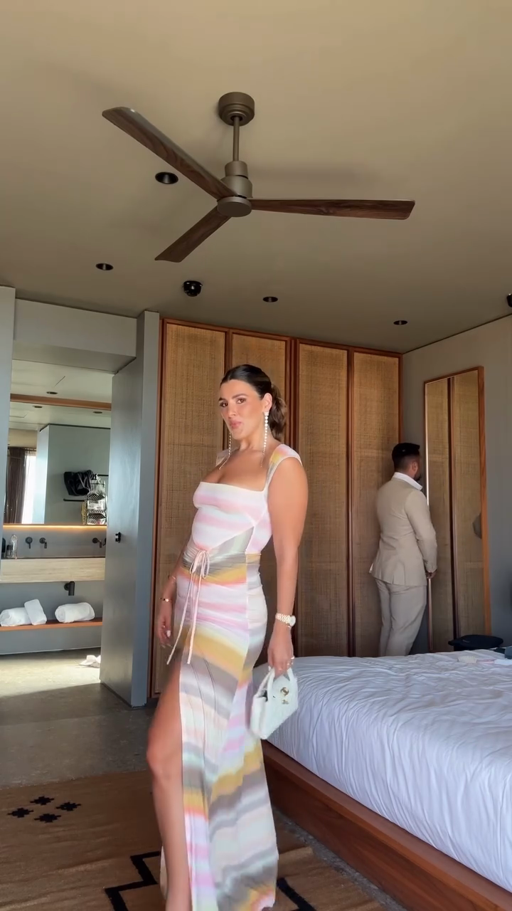 Pastel Striped Maxi Dress