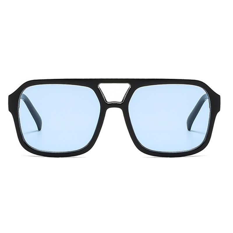 Spykay™ SG60718 Double Bridges Square Frames Retro-Vintage Sunglasses