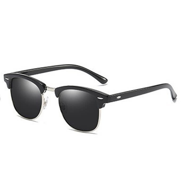 Spykay™ SG60929 Semi-Rimless Polarized Square Frame Browline Sunglasses for Fishing&Driving