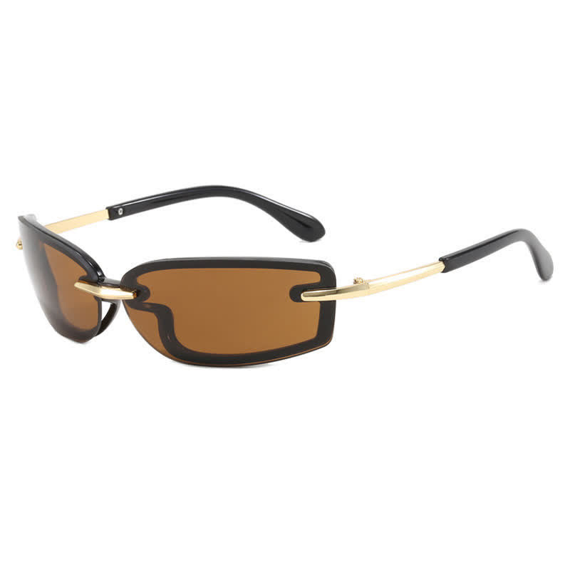 Spykay™ SG60850 Y2K Rimless Rectangle Frame Sunglasses