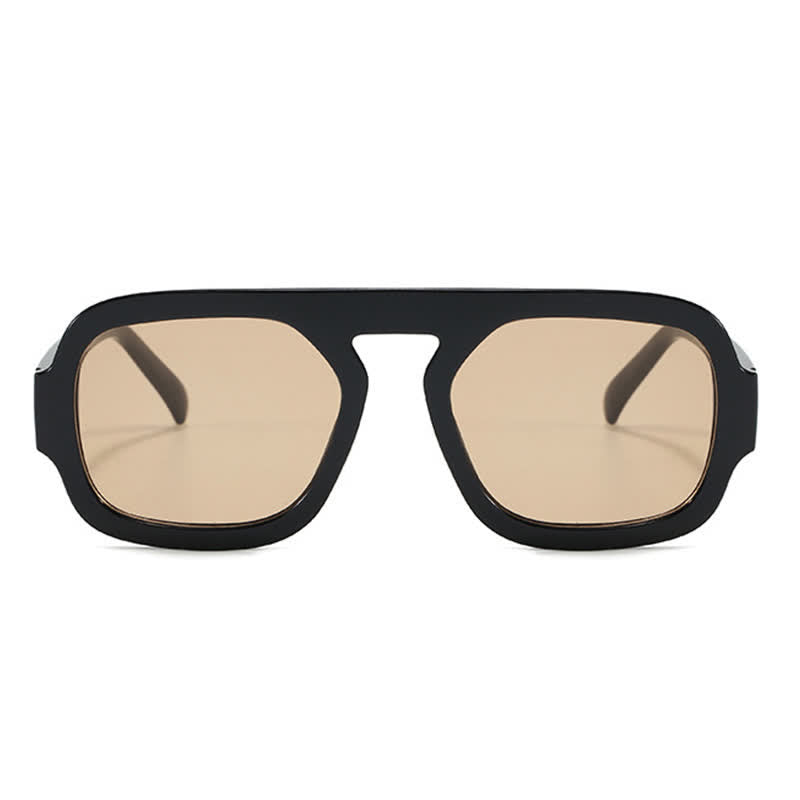 Spykay™ SG60722 Square Frame Leopard Print Cycling Aviator Sunglasses