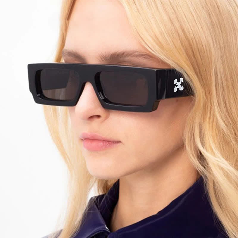 Spykay™ SG60844 Fashion 'X' Design Rectangle Small Frame Sunglasses