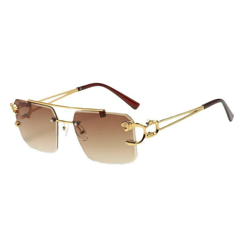 Spykay™ SG60826 Men's Cool Rimless Leopard Frame Sunglasses