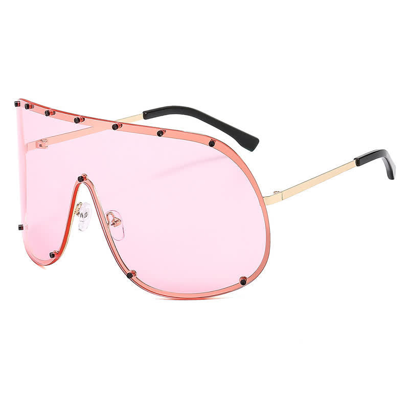 Spykay™ SG60757 Unisex Hipster One-piece Polarized Aviator Sunglasses
