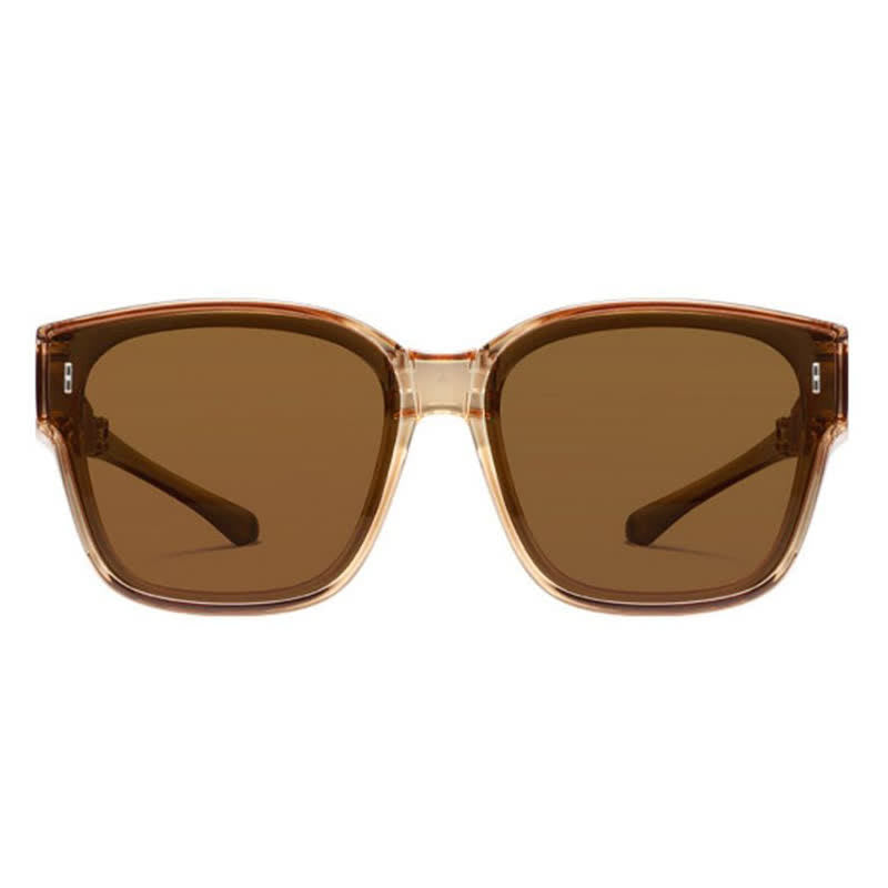 Spykay™ SG60956 Fit Over Glasses Square Frame Foldable Sunglasses for Women Men
