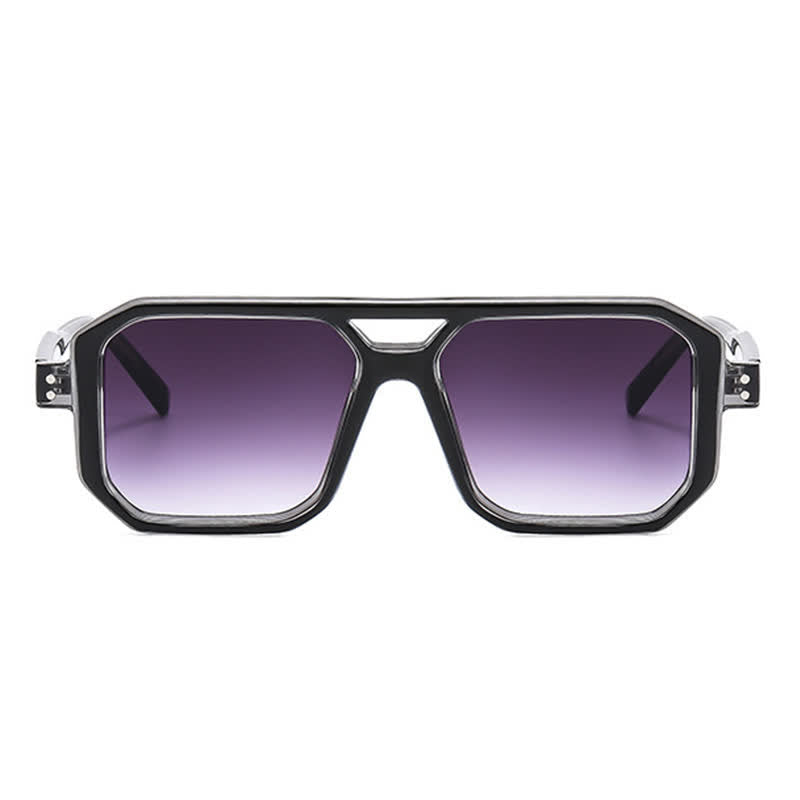 Spykay™ SG60875 Trendy Square Frame Double Bridges Sunglasses