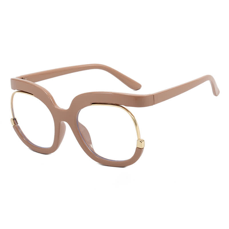 Spykay™ EG26670 Anti-blue Light Round Frames Owl Oversized Eyeglasses