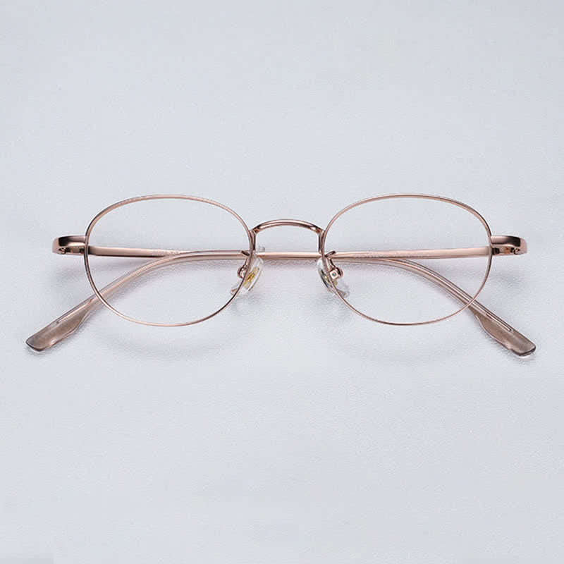 Spykay™ EG26730 Small Round Titanium Frame Anti-blue Light Glasses