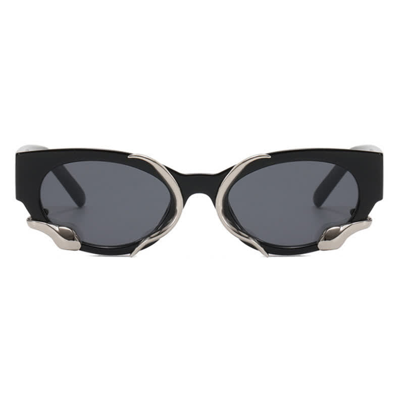 Spykay™ SG60847 Vintage Y2K Snake Design Oval Frame Sunglasses