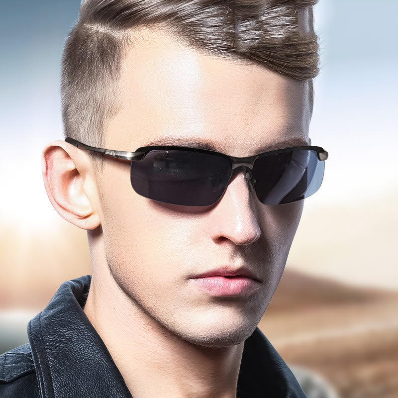 Spykay™ SG1012 Rectangle Frame Polarized Driving Sunglasses