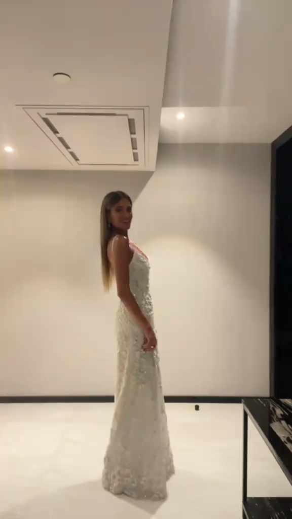 White Embellished Maxi Dress