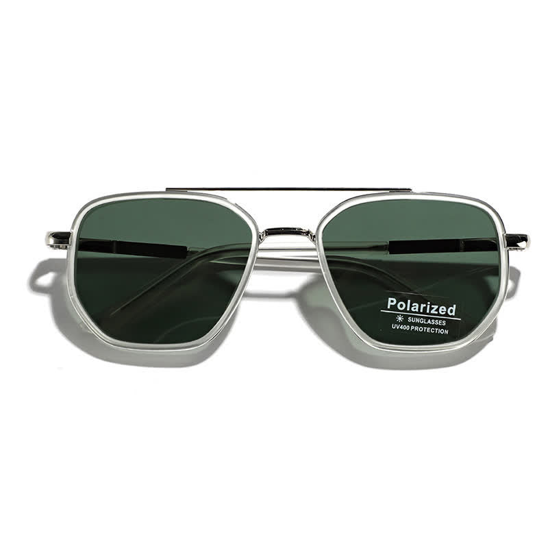 Spykay™ SG60733 Geometric Frame Double Bridges Driving Polarized Sunglasses