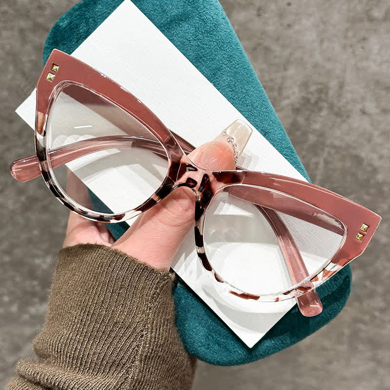 Spykay™ EG26691 Cat-Eye Colorblock Anti-blue Light Glasses
