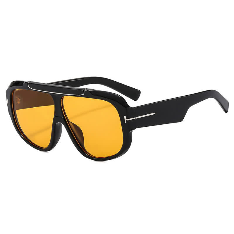 Spykay™ SG60883 'T' Design Oversized Aviator Sunglasses
