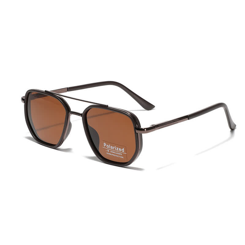 Spykay™ SG60733 Geometric Frame Double Bridges Driving Polarized Sunglasses