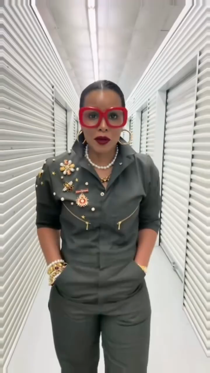 Olive Green Embellished Utility Jumpsuit