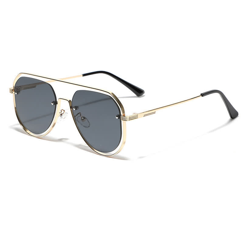 Spykay™ SG60848 Vintage Double Bridges Hollow-out Aviator Sunglasses