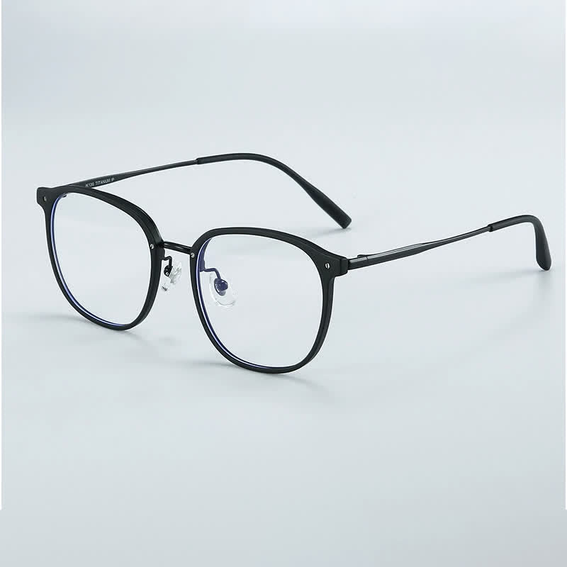 Spykay™ EG26711 Simple Round Titanium Frame Anti-blue Light Glasses