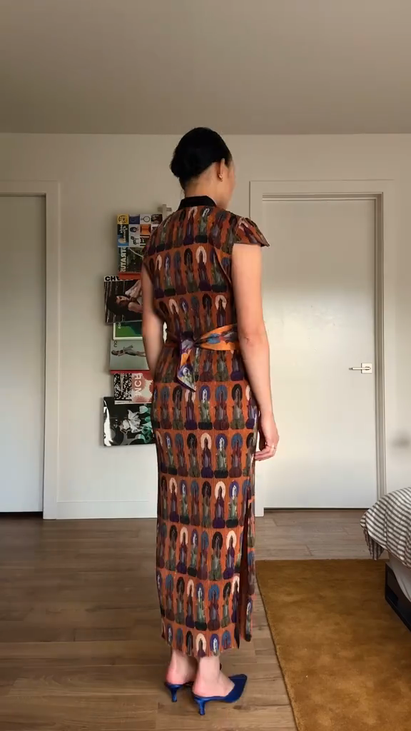 Printed Qipao Dress