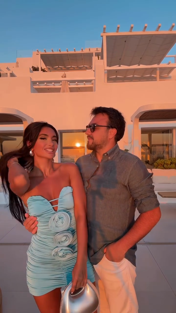 Light Blue Strapless Mini Dress