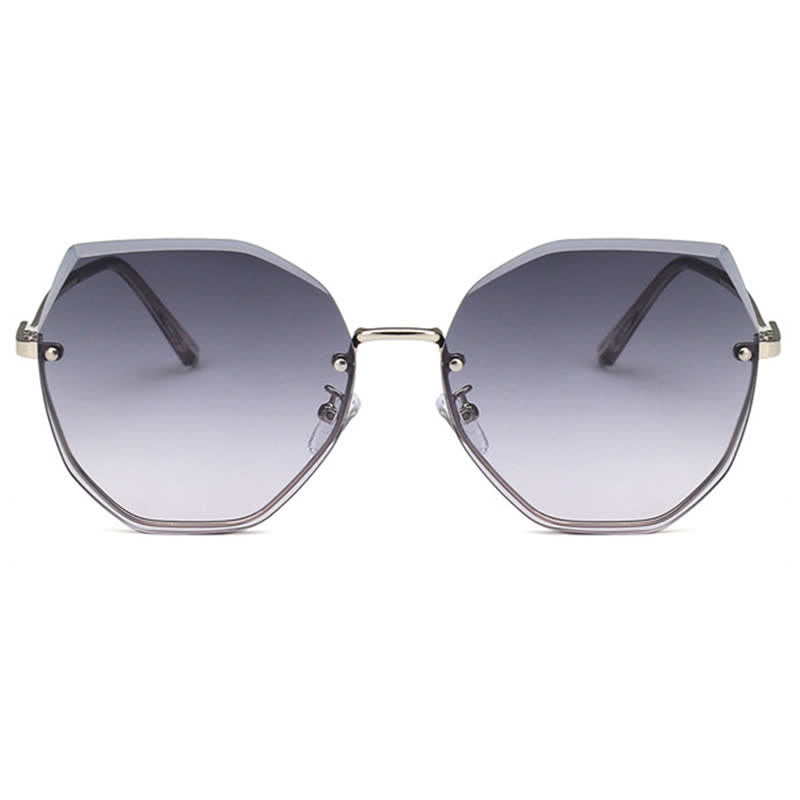 Spykay™ SG60900 Geometric Rimless Tinted Sunglasses