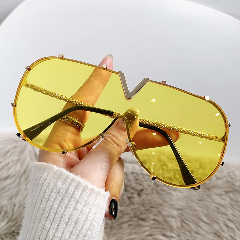 Spykay™ SG60833 'V' Design Hipster Aviator Sunglasses