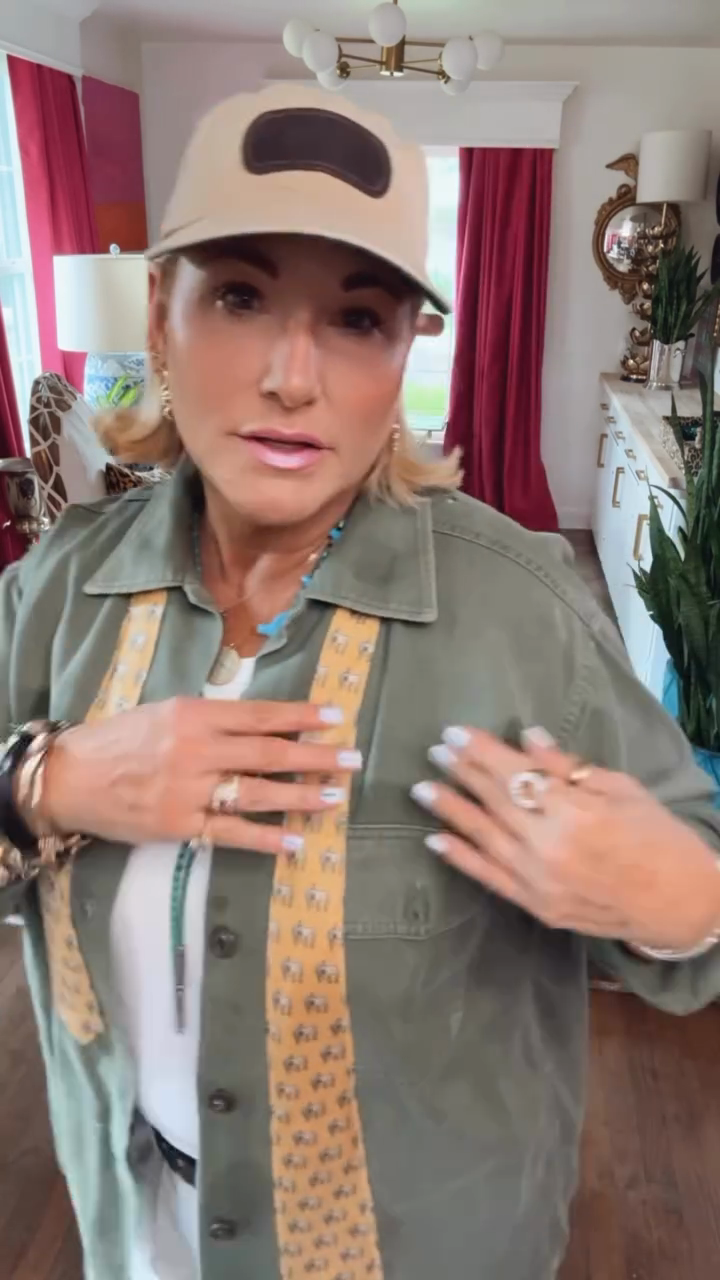 Olive Green Denim Shirt Jacket