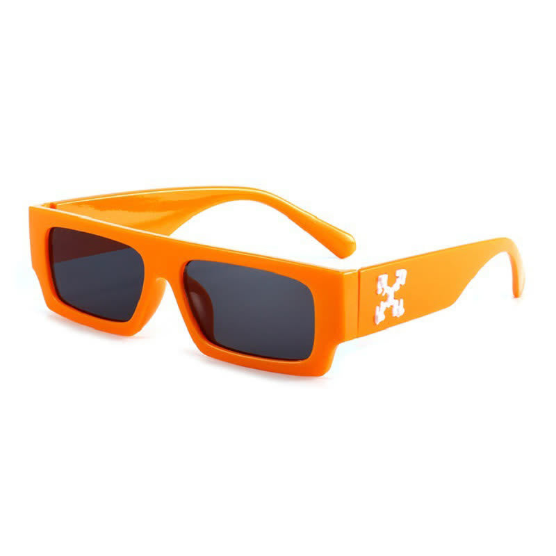 Spykay™ SG60844 Fashion 'X' Design Rectangle Small Frame Sunglasses