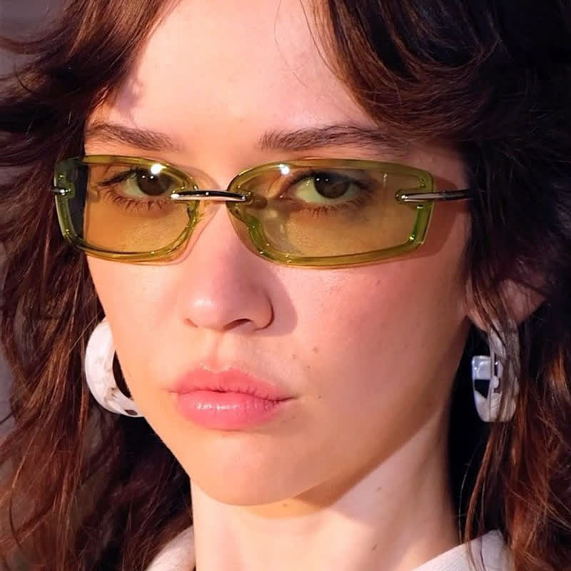 Spykay™ SG60850 Y2K Rimless Rectangle Frame Sunglasses