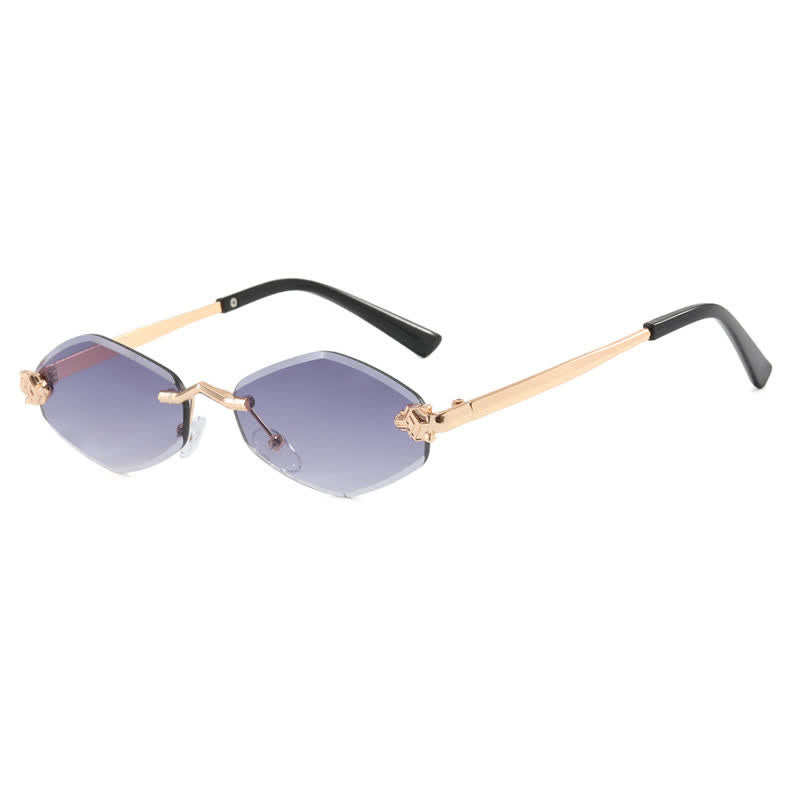 Spykay™ SG60684 Rhombus Frame Rimless Sunglasses