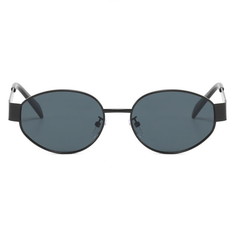 Spykay™ SG60707 Oval Frames Metal Temples Retro-Vinatge Sunglasses
