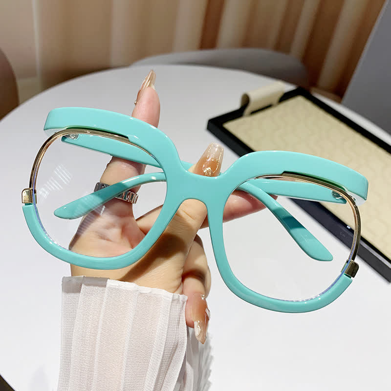 Spykay™ EG26670 Anti-blue Light Round Frames Owl Oversized Eyeglasses