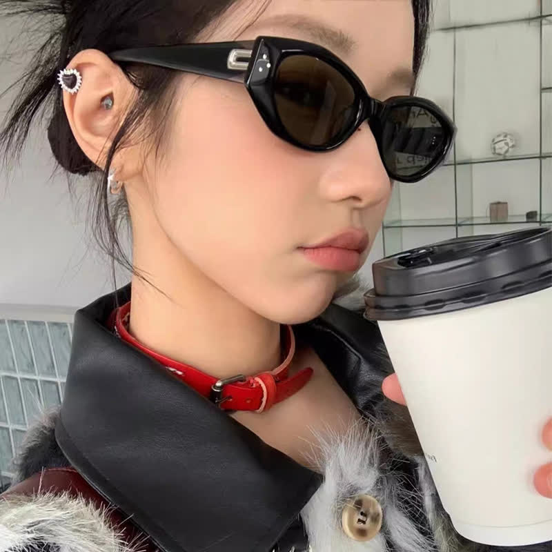 Spykay™ SG60782 'U' Design Cat-Eye Fashion Sunglasses with Nylon Lenses