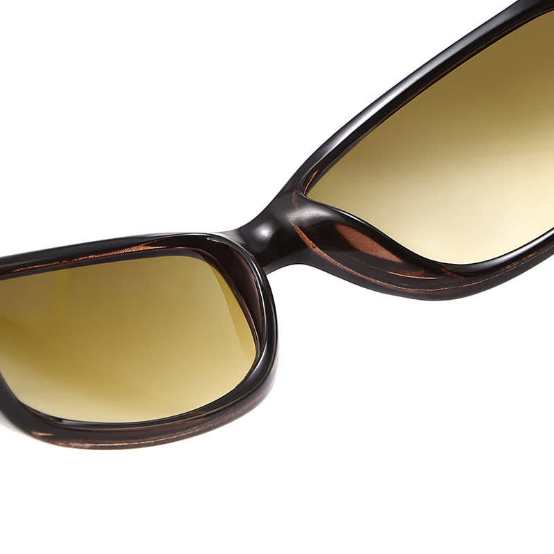 Spykay™ SG60871 Trendy Oval Frame Laser Pattern Rhinestones Decor Sunglasses