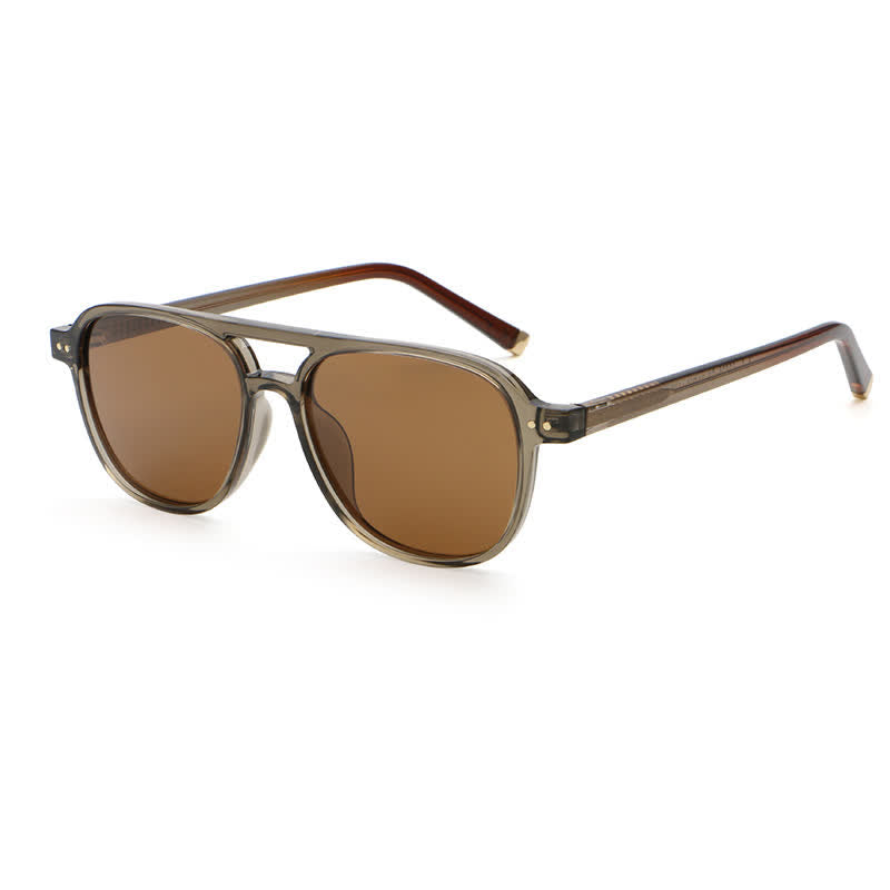 Spykay™ SG60736 Double Bridges Polarized Aviator Sunglasses