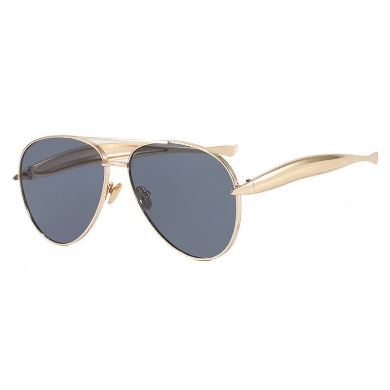 Spykay™ SG60665 Vintage Double Bridges Aviator Frame Sunglasses