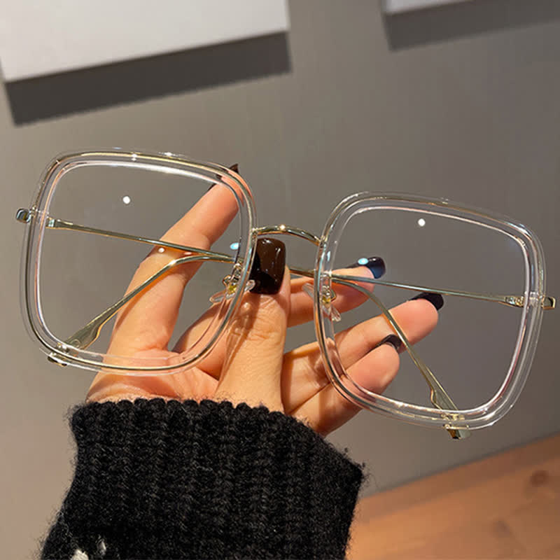 Spykay™ EG26796 Oversized Square Frame Anti-blue Light Classic Glasses