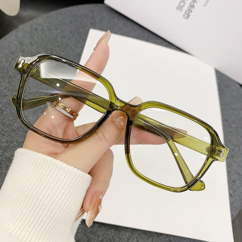 Spykay™ EG26786 Arrow Decor Square Frame Simple Anti-blue Light Glasses