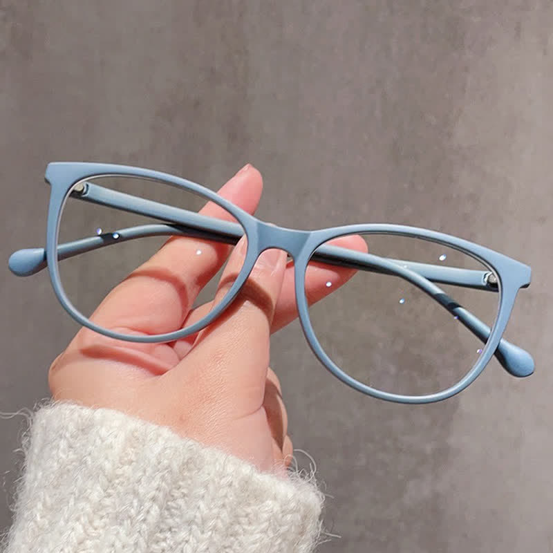 Spykay™ EG1012 Women's Round PC Frame Personality Fashion Clear Lens Glasses With Gradient Tint Clear Glasses Accessories