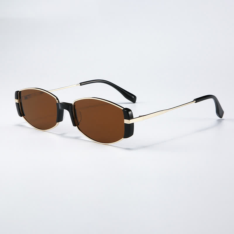 Spykay™ SG60801 Retro Oval Frame Polarized Sunglasses