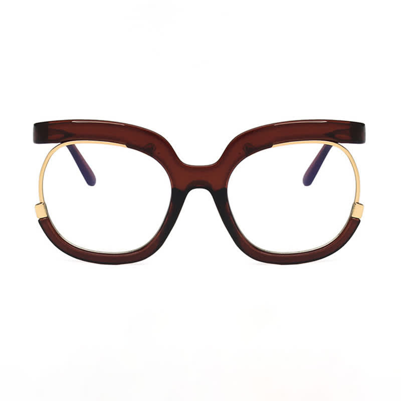 Spykay™ EG26670 Anti-blue Light Round Frames Owl Oversized Eyeglasses