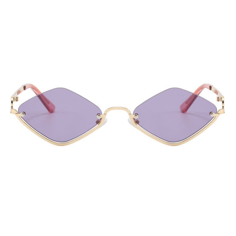 Spykay™ SG60868 Semi-Rimless Rhombus Small Frame Sunglasses