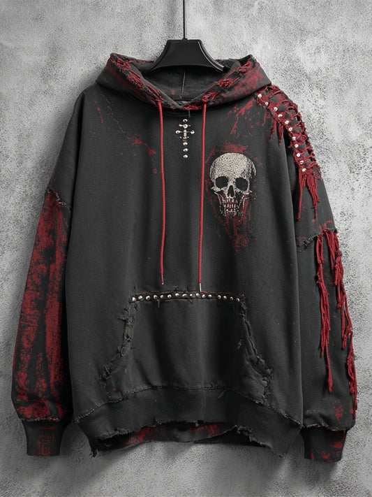 Dark Rock Skull & Crossbones Men's Hoodie